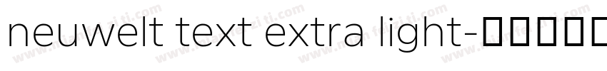 neuwelt text extra light字体转换